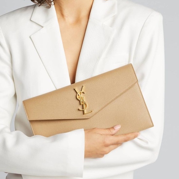 Yves Saint Laurent Tan Clutch Bag - Picture 7 of 12
